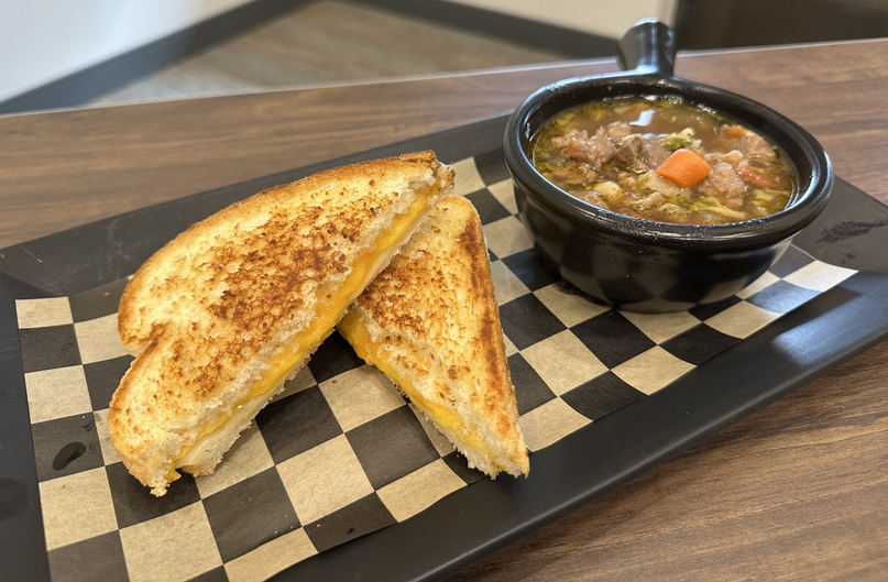 Grilled cheese and soup from The Canteen