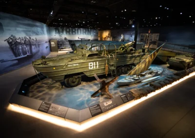 DUKW: Functioning as both a truck and a boat, the vehicle was indispensable to the World War II effort.