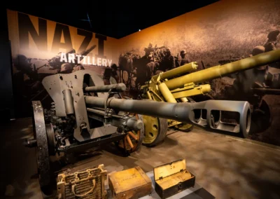 German Army Standard Light Field Howitzer, the 10.5cm LeFH 18M Field Howitzer (left), was the standard German divisional field howitzer (direct support) used during World War II.