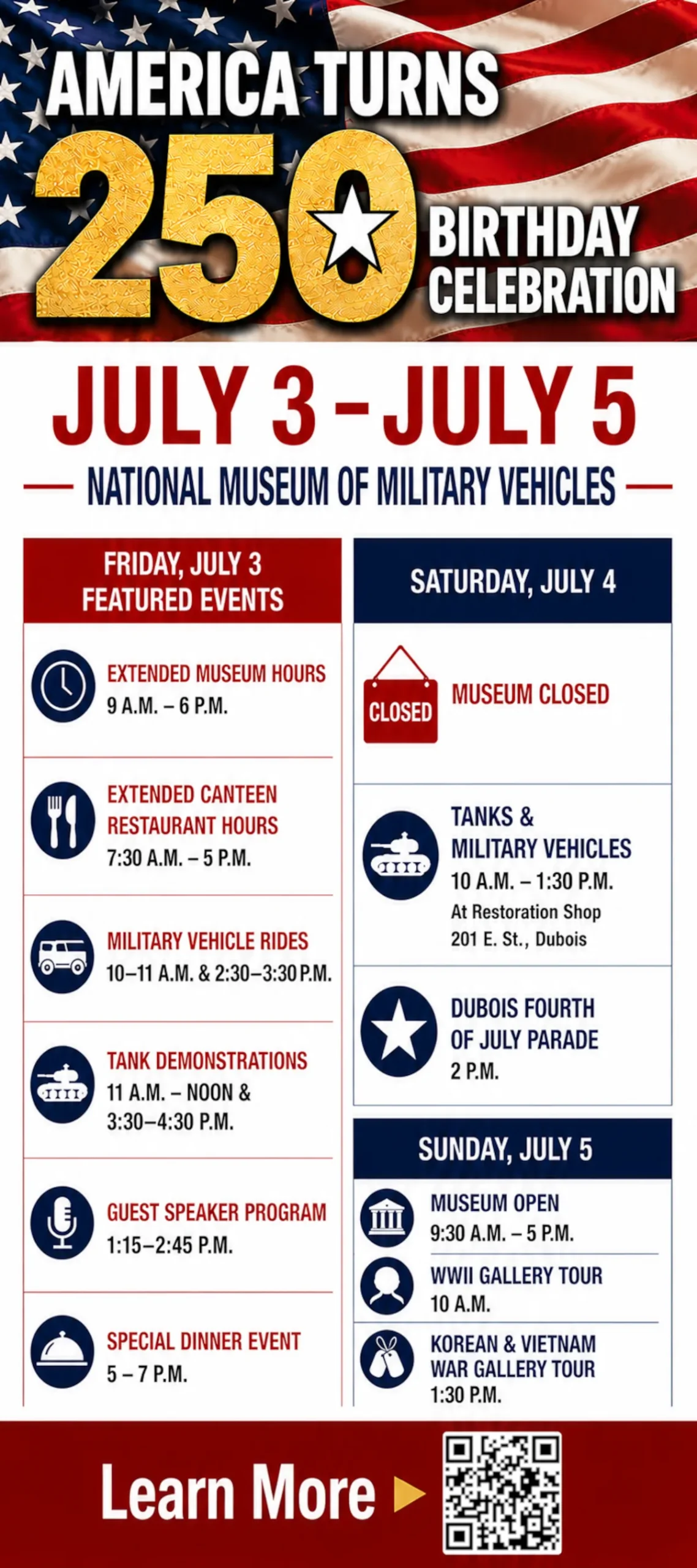 July 3-5 Celebration