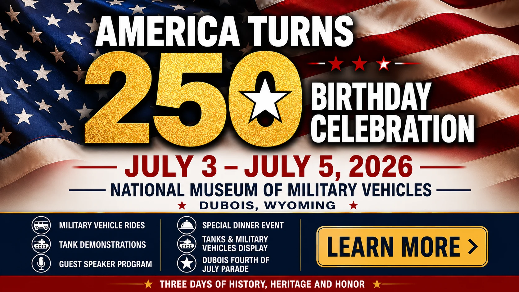America Turns 250 Birthday Celebration