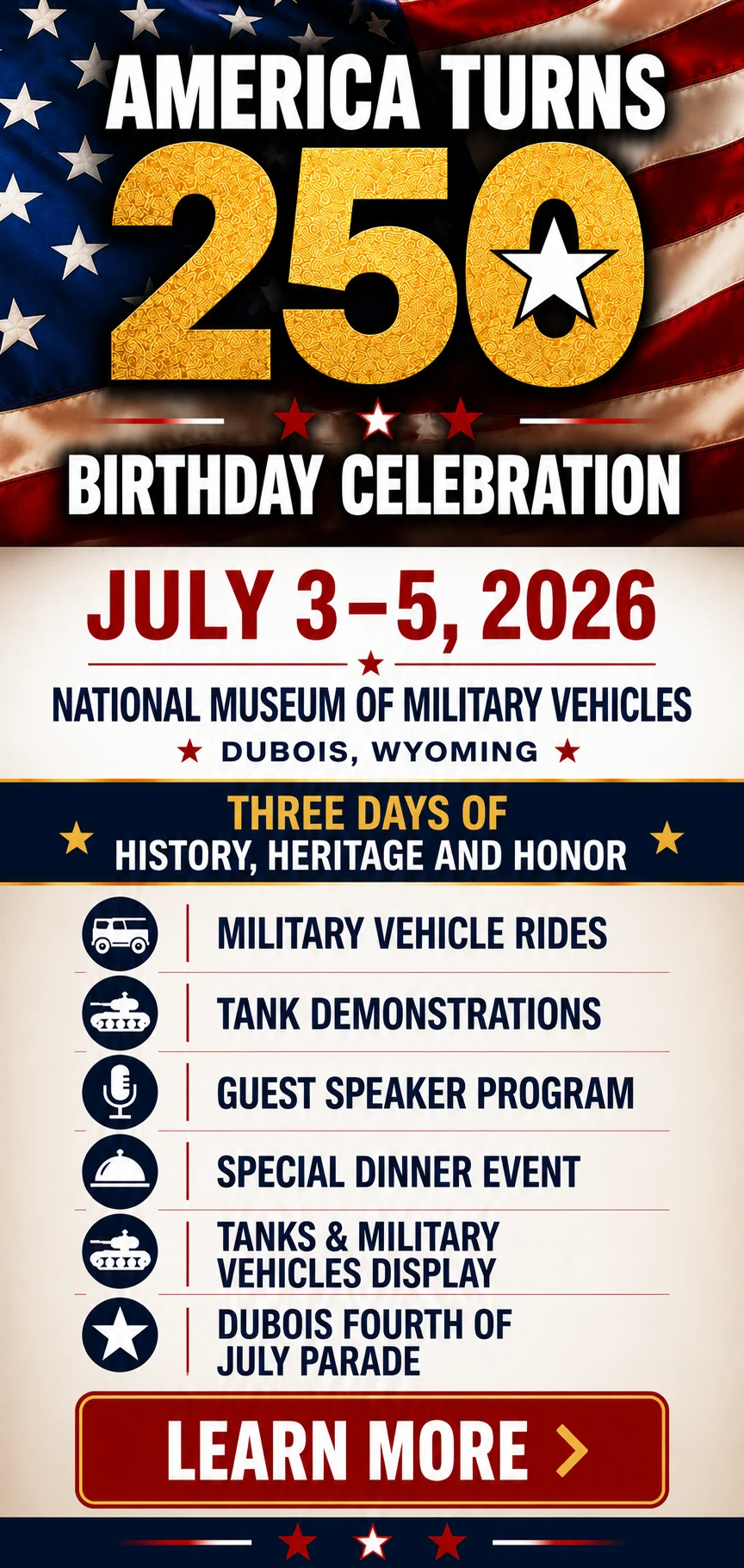 America Turns 250 Birthday Celebration