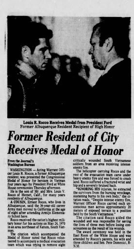 CW2 Louis Richard Rocco, Vietnam War Medal of Honor Recipient - image 6